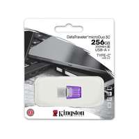 Kingston 256 GB Pendrive USB 3.2 + Type-C DataTraveler microDuo 3C (lila)