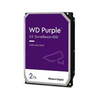Western Digital 2 TB Purple HDD (3,5", SATA3, 5400 rpm, 64 MB cache)