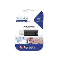 Verbatim 32 GB Pendrive 3.2 PinStripe (fekete)