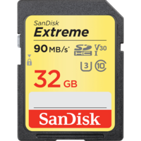 SanDisk 32 GB SDHC Card Extreme (SDSDXVE-032G-GNCIN, Class 10, UHS-I U3, V30)