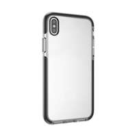 BLAUTEL 4-OK Apple iPhone XS Max 6.5 szilikon telefonvédő (közepesen ütésálló, légpárnás keret) fekete