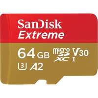 SanDisk 64 GB MicroSDXC Card Extreme (170 MB/s, Class 10, UHS-I U3, V30)