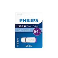 Philips 64 GB Pendrive 2.0 Snow Edition (fehér-lila)