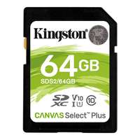 Kingston 64 GB SDXC Card Canvas Select Plus (Class 10, UHS-I, V30)