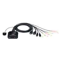 Aten CS22H Cable KVM Switch (2 PC, HDMI, USB, audio)