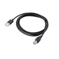 Akyga USB kábel (A dugó / B dugó, 1,8 m, fekete)