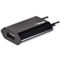 Akyga hálózati töltő (USB-A aljzat, 5V/1A, fekete)