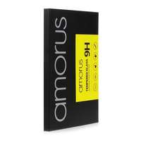 AMORUS Apple iPhone 15 Pro Max védő üveg 2db (2.5d full glue, teljes felületén tapad, extra karcálló, 0.3mm, 9h) fekete