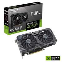 Asus Dual GeForce RTX 4060 Ti OC VGA (PCIe 4.0, 16 GB GDDR6, 128 bit, 3xDP+HDMI)