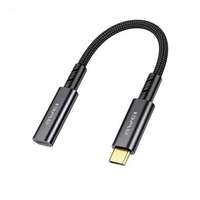 Awei adapter kábel (lightning aljzat - type-c, 15cm) fekete