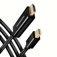 Axagon mini DisplayPort - HDMI kábel (4K, 1,8 m, fekete)