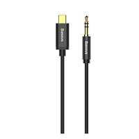 BASEUS M01 audió kábel (USB-C dugó / 3 pólusú 3.5 mm jack dugó, 1,2 m, fekete)