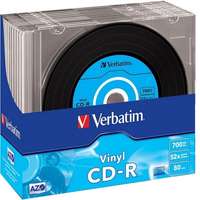 Verbatim CD ROM CD-R80 Bakelit mintás slim x10