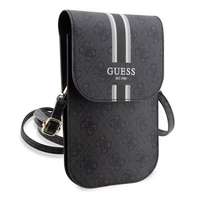 CG Mobile guess pu quilted 4g metal logo kézitáska álló (bőr hatású, univerzális, vállpánt) fekete