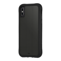 CASE-MATE CARBON FIBRE Apple iPhone XS Max 6.5 szilikon védő (közepesen ütésálló, valódi szénszálás hátlap) fekete