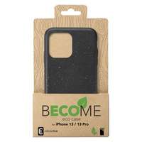 Cellularline BECOME Apple iPhone 13 Pro szilikon telefonvédő (matt, 100% környezetbarát, újra hasznosított anyag) fekete