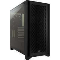 Corsair Airflow 4000D (midi torony, ATX, táp nélkül, edzett üveg - fekete)