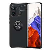 Gigapack Defender műanyag védő (közepesen ütésálló, Xiaomi Mi 11 Pro 5G, telefontartó gyűrű, beépített fémlap) fekete