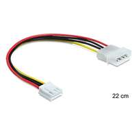 Delock 4 pin (M) - 4 pin floppy (F) tápkábel 24cm
