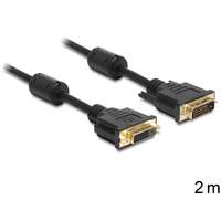 Delock DVI-D 24+1 (M) - DVI-D 24+1 (F) hosszabbító kábel (Single link) 2 m