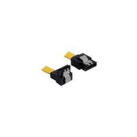 Delock SATA adatkábel (6 Gb/s, 90°, 30 cm, sárga)