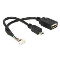Delock USB 2.0 8 pin (F) - USB-A (F) + Micro-USB (M) kábel 15cm