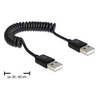 Delock USB 2.0 kábel (A-A, 20-60 cm, spirál)