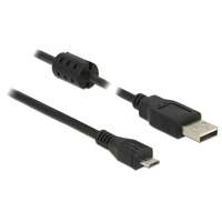 Delock USB 2.0 kábel (A dugó / mikro-B dugó, 0,5 m, fekete)