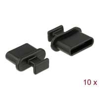 Delock porvédő fogantyúval USB Type-C kimenethez (10db, fekete)