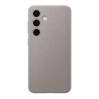 Designed for Samsung Galaxy S24 Plus (SM-S926) műanyag telefonvédő (eco bőr hatású hátlap) szürke