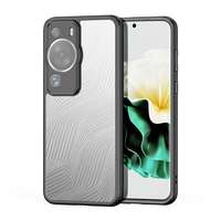 DUX DUCIS Huawei P60 Pro aimo védő (közepesen ütésálló, szilikon keret, kamera védelem, matt, hullám minta) fekete