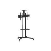 Equip TV/Monitor állvány (37"-75" álló, dönthető, állítható magasság, Max.:50kg, fekete/szürke)