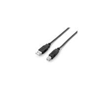 Equip USB 2.0 kábel (A-B, 3 m, fekete)