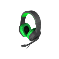 Genesis Argon 200 mikrofonos fejhallgató (fekete-zöld)