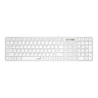 Genius SlimStar 126 Billentyűzet (HU, USB, fehér)