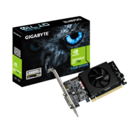Gigabyte Geforce GT 710 VGA (PCIe 2.0, 2 GB DDR5, 64 Bit, HDMI+DVI-I, aktív hűtő)