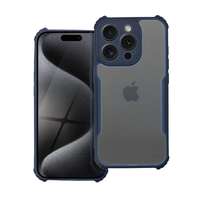 Gigapack Apple iPhone 15 Pro szilikon telefonvédő (ütésállóság, légpárnás sarok, akril hátlap, kameravédő) sötétkék