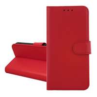 GIGAPACK Apple iPhone 17 Pro tok álló, bőr hatású (flip, oldalra nyíló, kártyazseb, asztali tartó) piros