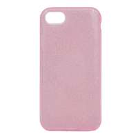 Gigapack Apple iPhone SE (2022) szilikon telefonvédő (műanyag belső, csillogó hátlap) rózsaszín