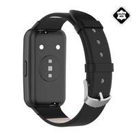 gigapack Huawei Band 7 pótszíj (egyedi méret, valódi bőr) fekete