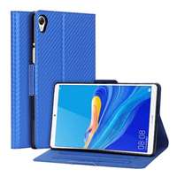 Gigapack Huawei MediaPad M6 8.4 WIFI tok álló (Flip, oldalra nyíló, karbon minta) kék
