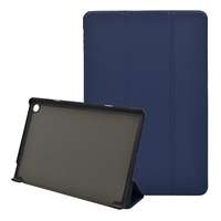 Gigapack Huawei Mediapad M5 10.1 Lite WIFI tok álló (aktív Flip, oldalra nyíló, TRIFOLD asztali tartó funkció) sötétkék