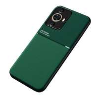 gigapack Huawei Nova 11 Pro védő ( keret, közepesen ütésálló, beépített fémlemez, hátlap, csíkos minta) sötétzöld