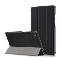 Gigapack Lenovo Tab M8 (TB-8505X) LTE tok álló (Flip, oldalra nyíló, TRIFOLD asztali tartó funkció) fekete