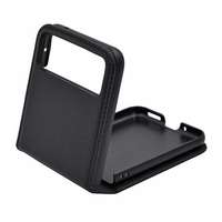 Gigapack Motorola Razr 40 5G tok álló, bőr hatású (flip, oldalra nyíló, asztali tartó, rombusz) fekete