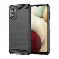 gigapack Samsung Galaxy A13 4G (SM-A135F / A137F) védő (közepesen ütésálló, légpárnás sarok, szálcsiszolt) fekete