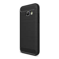 Gigapack Samsung Galaxy A3 (2017) Szilikon telefonvédő (légpárnás sarok, szálcsiszolt, karbon minta, fekete)