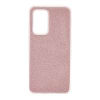 gigapack Samsung Galaxy A53 (SM-A536) 5G szilikon telefonvédő (műanyag belső, csillogó hátlap) rózsaszín