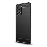 Gigapack Samsung Galaxy A53 (SM-A536) szilikon telefonvédő (közepesen ütésálló, szálcsiszolt, karbon minta) fekete