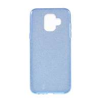 Gigapack Samsung Galaxy A6 (2018) SM-A600F szilikon telefonvédő (műanyag belső, kivehető csillámporos papír réteg) kék